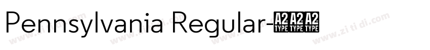 Pennsylvania Regular字体转换